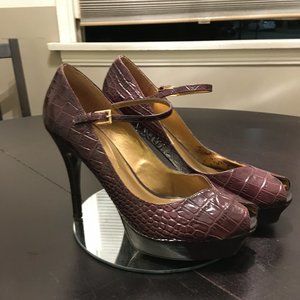 Guess Brown Leather Heels 8